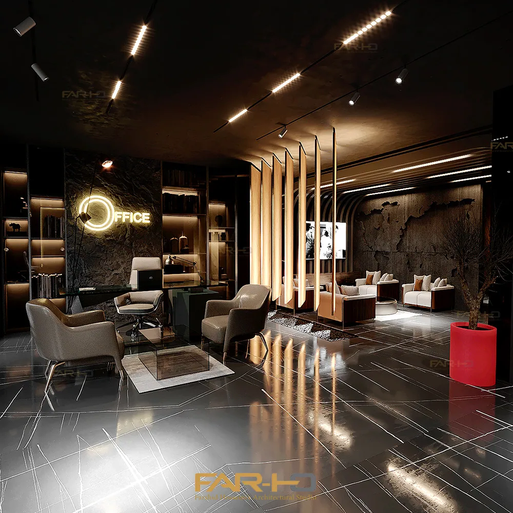 Design and construction of office in Andarzgoo, a FARHO architecture project in Andarzgoo, Tehran.