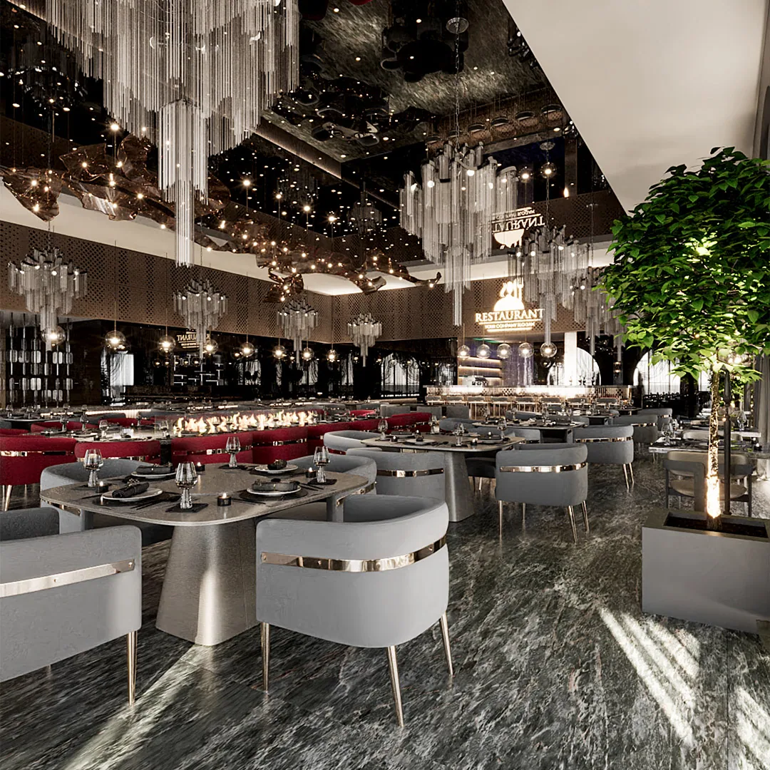 Arsen restaurant design project, a FARHO architecture project in Hakimiyeh, Tehran.