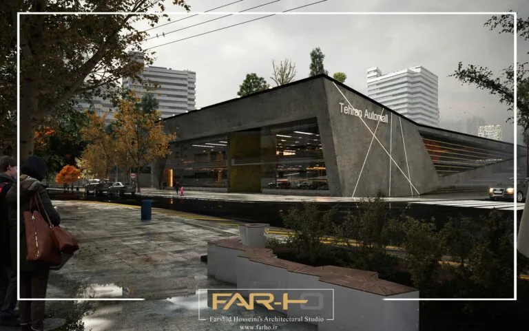 Design project of Automall in Pasdaran, a FARHO architecture project in Pasdaran, Tehran.