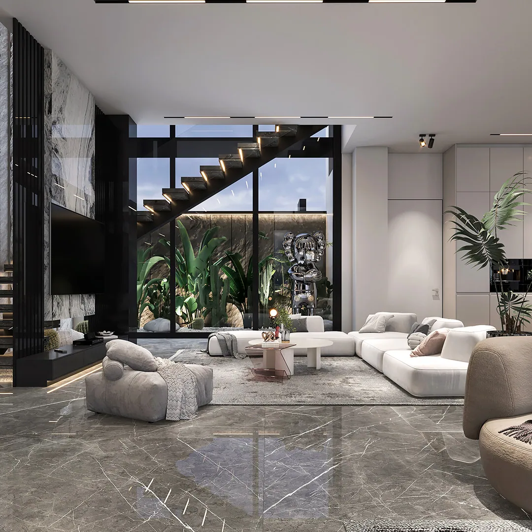 Interior design of a villa in Mashhad, a FARHO architecture project in Mashhad, Iran.