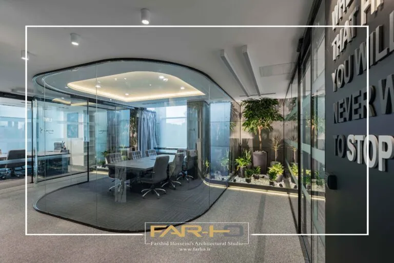 Design and construction project office in Sheikh Bahaie, a FARHO architecture project in Sheikh Bahaie, Tehran.