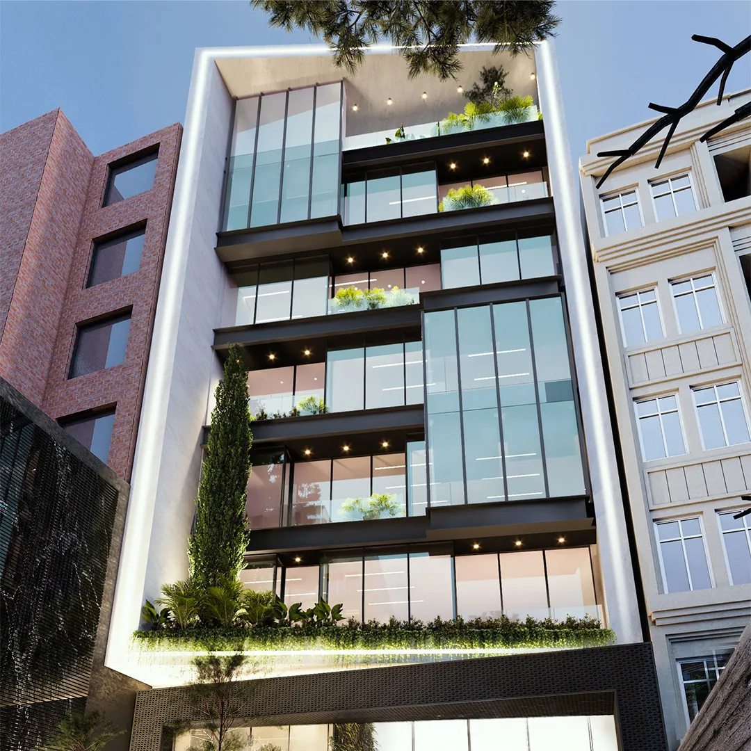 Office commercial building project, a FARHO architecture project in Pasdaran, Tehran.