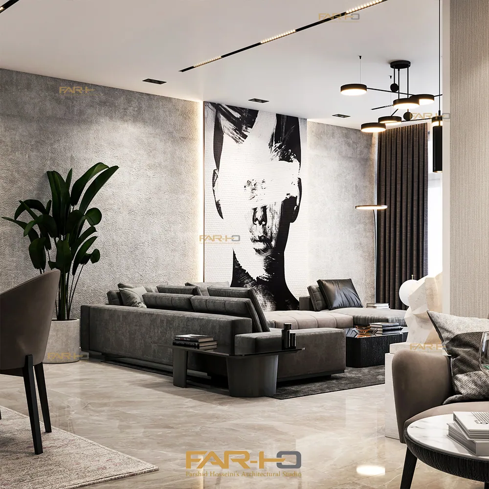 Interior design project in Shahrak-e Gharb, a FARHO architecture project in Shahrak-e Gharb, Tehran.