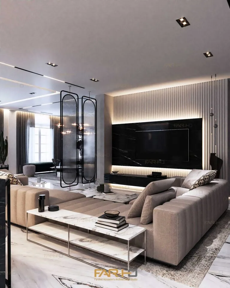 Interior design project in Pasdaran, a FARHO architecture project in Pasdaran, Tehran.