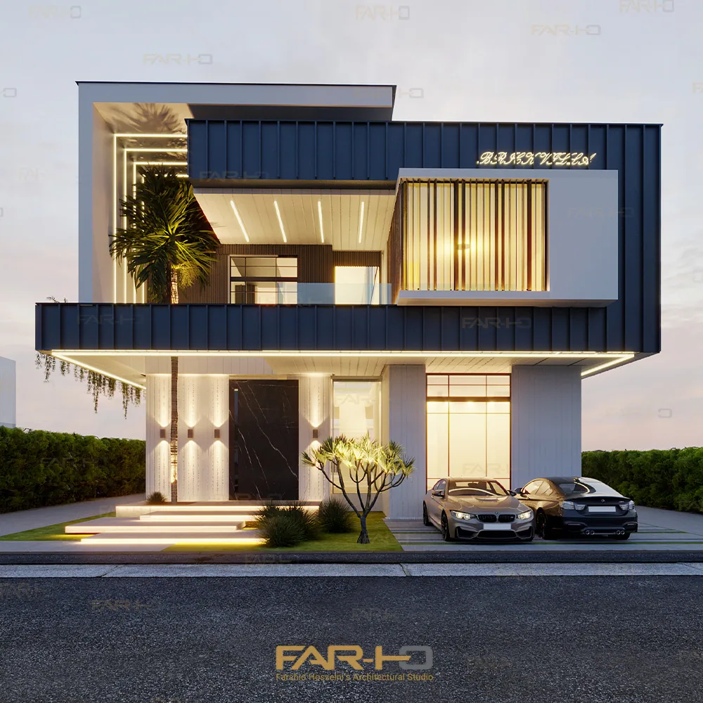 Villa Design Project in Royan, a FARHO architecture project in Royan, Mazandaran.