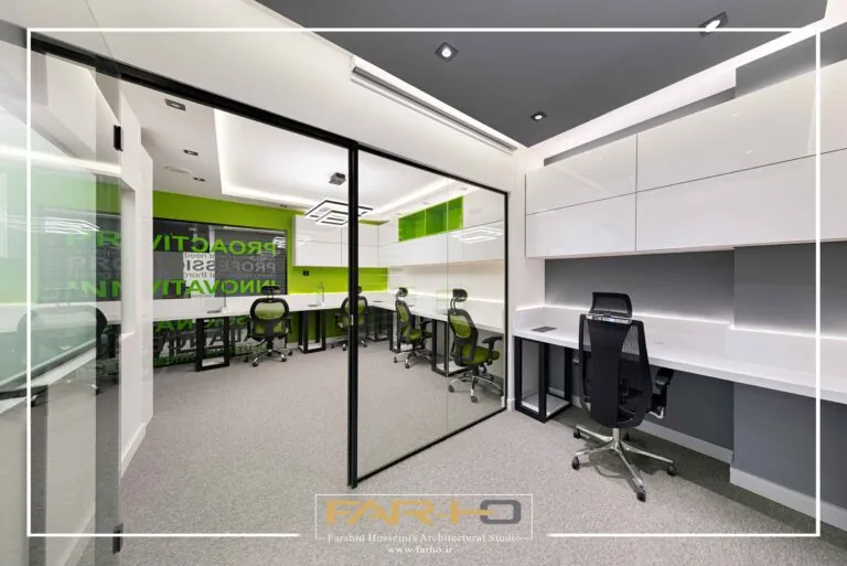 Office design and construction project in Jordan, a FARHO architecture project in Jordan, Tehran.