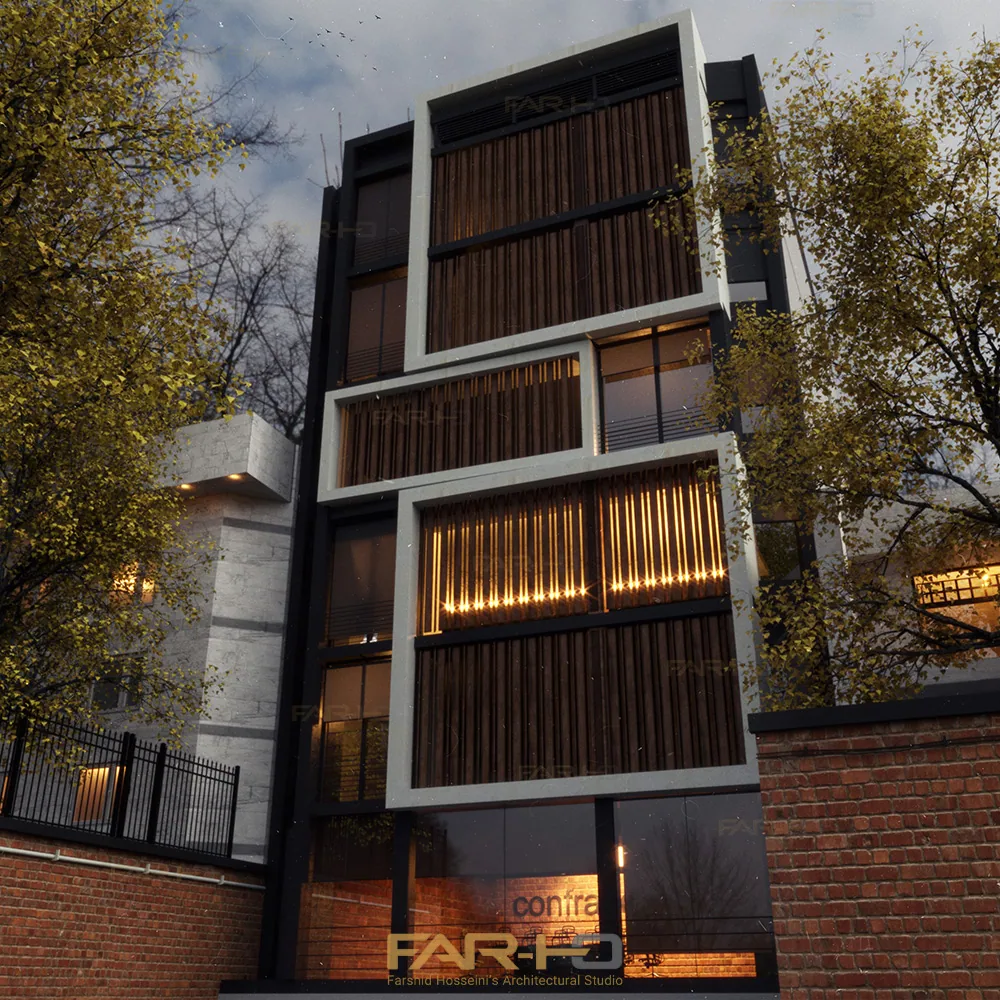 Parkway Facade, a FARHO architecture project in Park Way, Tehran.