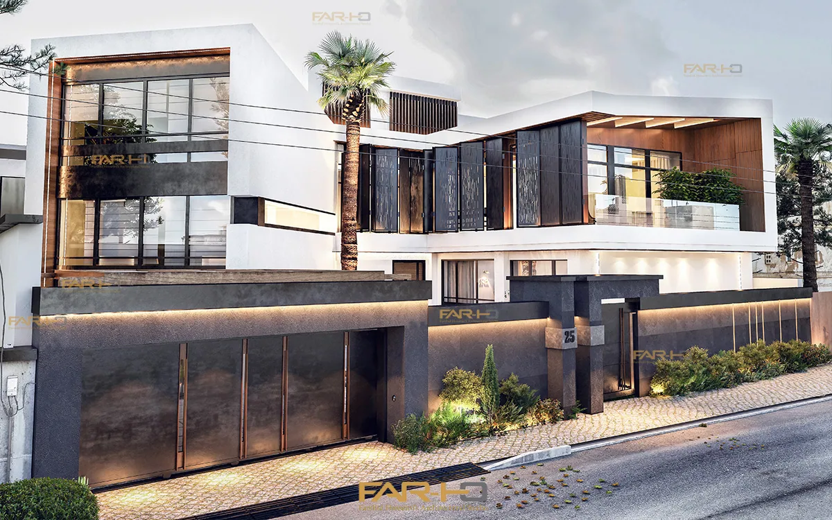 Villa design project in Khozestan, a FARHO architecture project in Khozestan, Iran.
