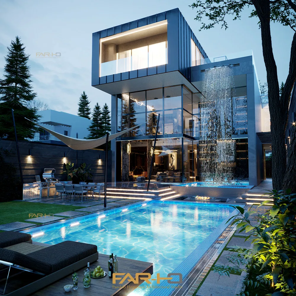 Villa Roodkhaneh, a FARHO architecture project in Tonekabon / Mazandaran.