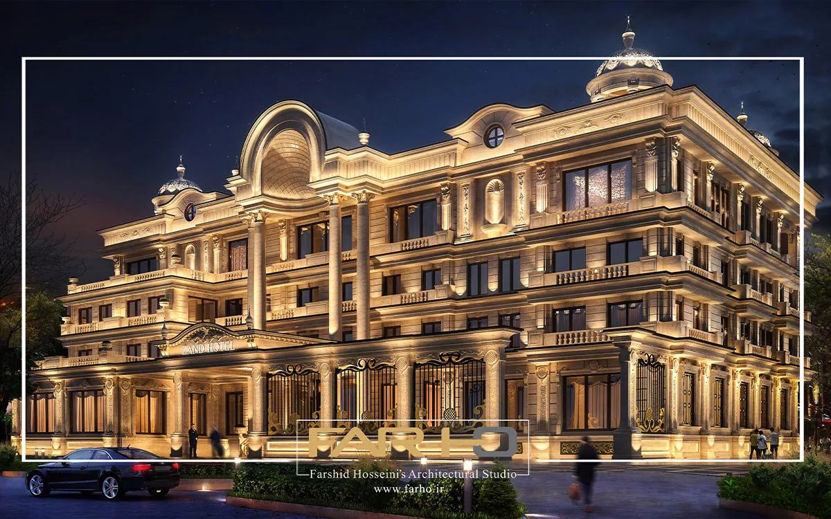 Zand Hotel Project, a FARHO architecture project in Shams Abad, Tehran.